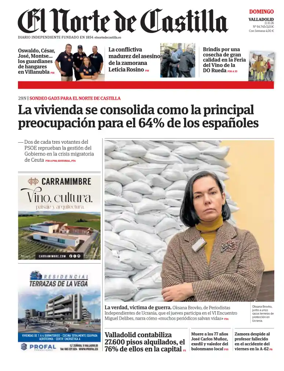 Cover of Norte de Castilla (Valladolid)