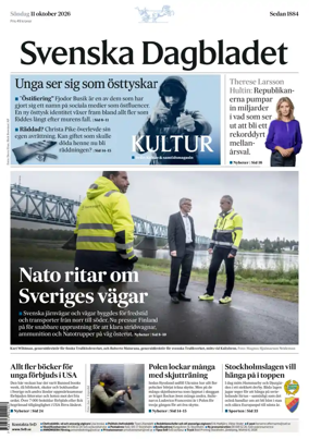 Cover of Svenska Dagbladet