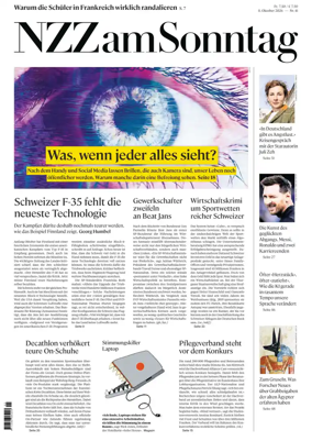 Cover of Neue Zurcher Zeitung Sunday