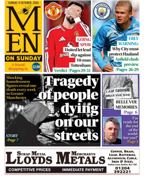 Cover of Manchester Evening News