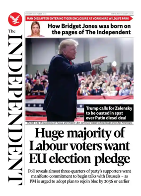 Cover of The Independent