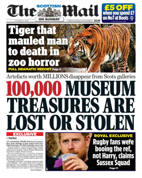 Cover of The Scottish Mail on Sunday