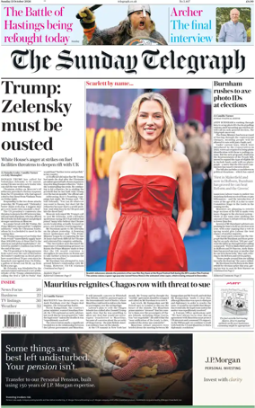 Cover of The Sunday Telegraph