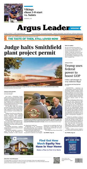 Cover of Argus Leader