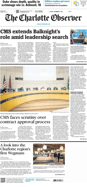 Cover of The Charlotte Observer (Sunday)