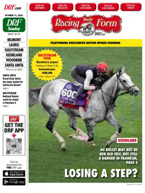 Cover of Daily Racing Form National Digital Edition