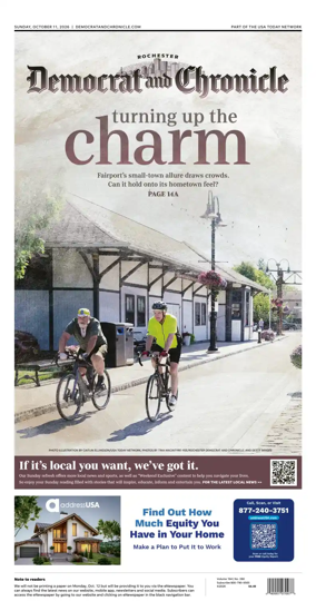 Cover of Democrat and Chronicle