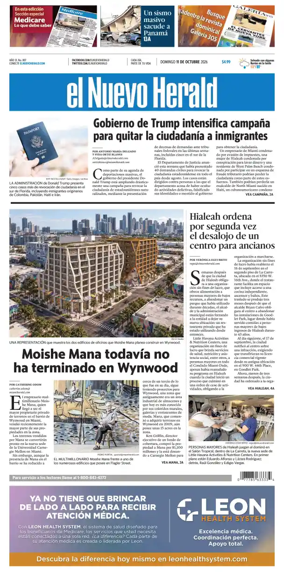 Cover of El Nuevo Herald (Sunday)