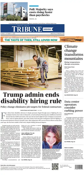Cover of Great Falls Tribune
