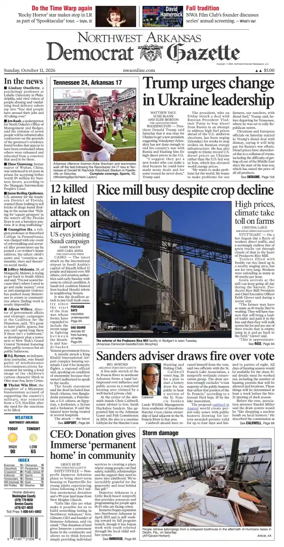 Cover of Northwest Arkansas Democrat-Gazette