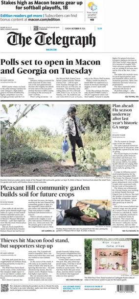 Cover of The Telegraph (Macon) (Sunday)