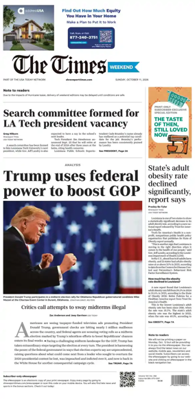 Cover of The Times (Shreveport)