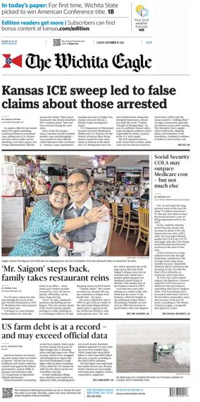Cover of The Wichita Eagle (Sunday)