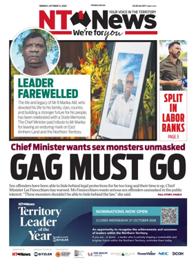 Cover of NT News