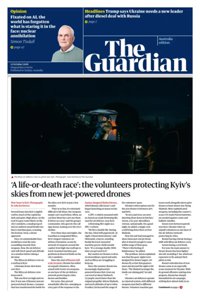 Cover of The Guardian Australia