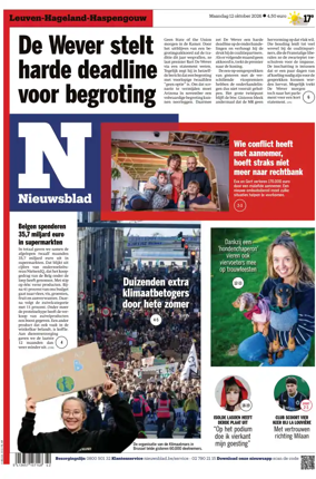 Cover of Het Nieuwsblad