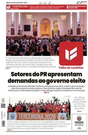 Cover of Folha de Londrina