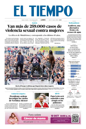 Cover of El Tiempo (Bogota)