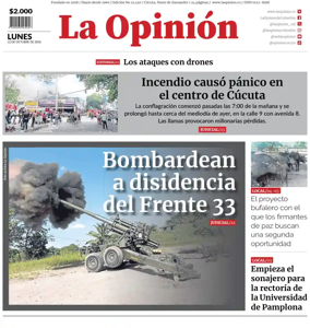 Cover of La Opinion