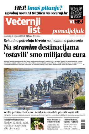 Cover of Vecernji list - Hrvatska