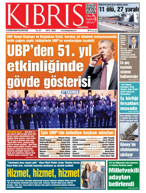 Cover of Kibris Gazetesi