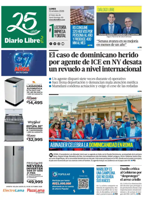 Cover of Diario Libre (Republica Dominicana)