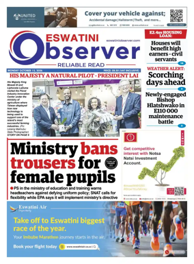 Cover of Eswatini Observer