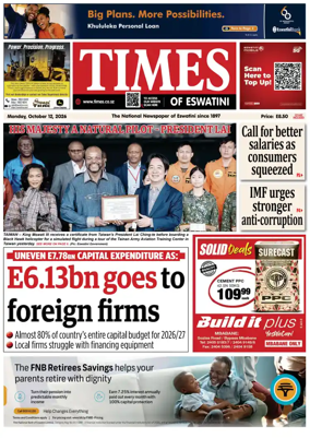 Cover of Times of Eswatini