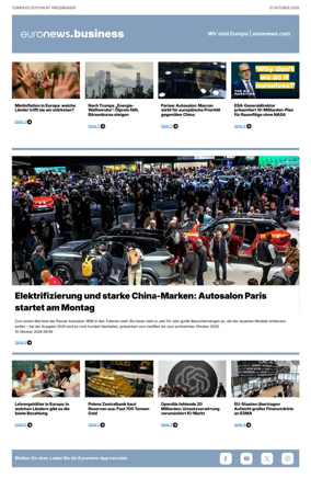 Cover of Euronews Business (German)