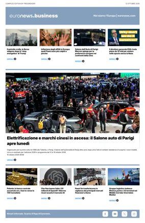 Cover of Euronews Business (Italian)