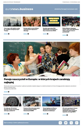 Cover of Euronews Business (Polish)