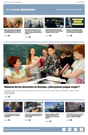 Cover of Euronews Business (Spanish) Compiled Edition