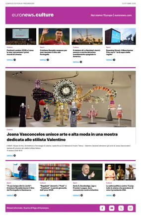 Cover of Euronews Culture and Sport (Italian)
