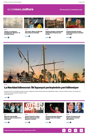 Cover of Euronews Culture and Sport (Turkish) Compiled Edition