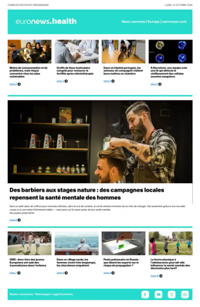 Cover of Euronews Health (French)