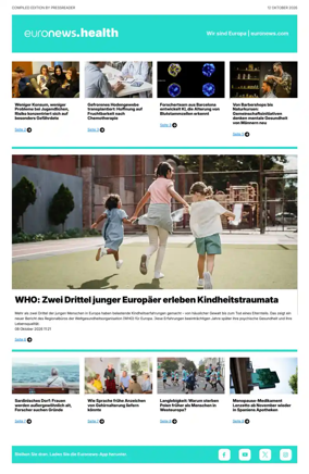 Cover of Euronews Health (German)