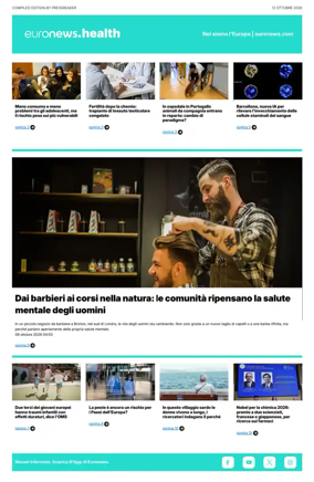 Cover of Euronews Health (Italian)