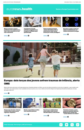 Cover of Euronews Health (Portuguese)