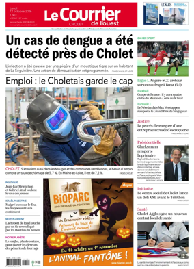 Cover of Le Courrier de l’Ouest (Cholet)