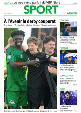 Cover of Le Courrier de l’Ouest (Deux-Sevres)