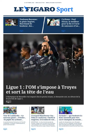 Cover of Le Figaro Sport