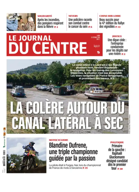 Cover of Le Journal du Centre
