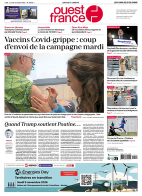 Cover of Ouest France (Les Sables-d'Olonne)