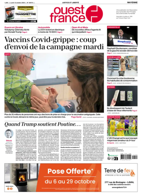 Cover of Ouest France (Mayenne)