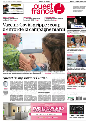 Cover of Ouest France (Nord-Finistere)