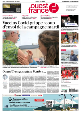 Cover of Ouest-France (Quimperle Concarneau)