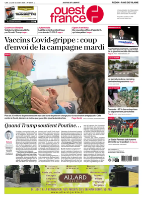 Cover of Ouest France (Redon / Pays de Vilaine)