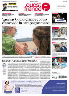 Cover of Ouest France (Sarthe)