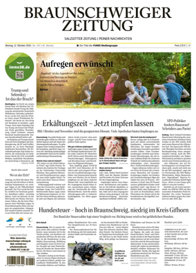 Cover of Braunschweiger Zeitung (Peine)