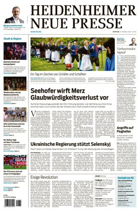 Cover of Heidenheimer Neue Presse